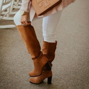 Sam Edelman Victoria Boot Camel Suede